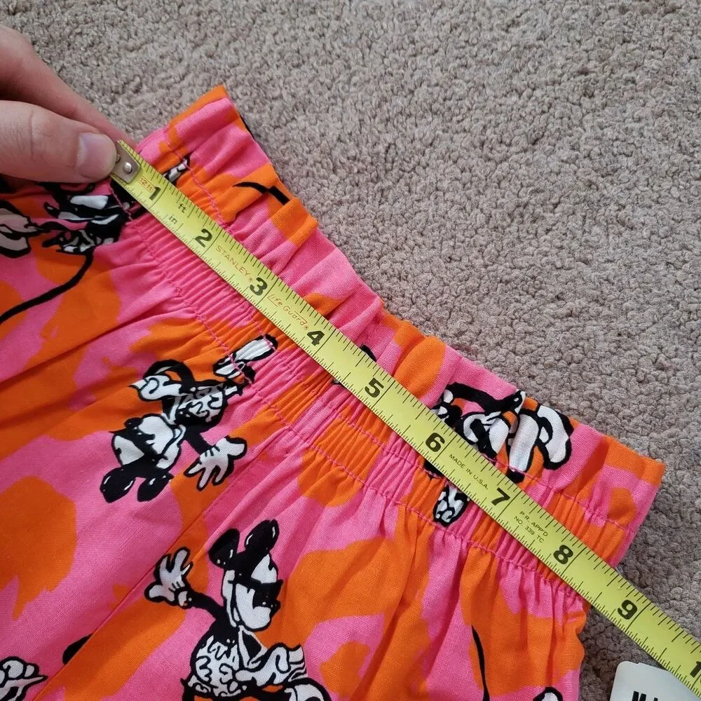Rare Vintage 80s Mickey And Co Nwt Girls Shorts Elastic Waist Cotton Size S/4